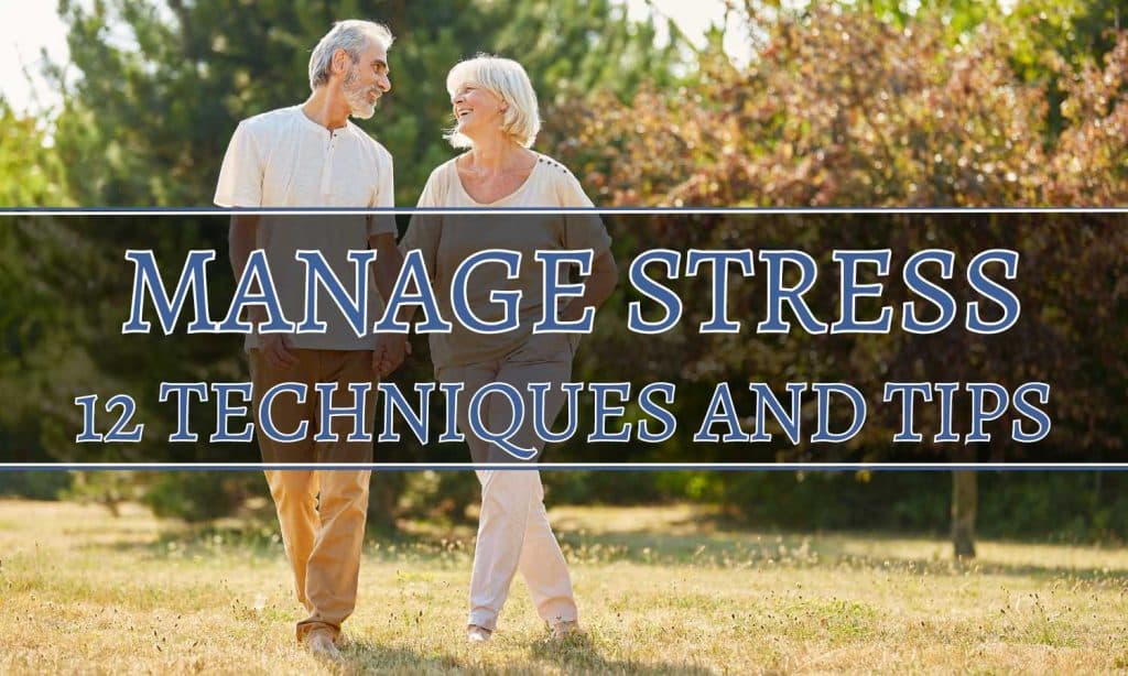 Senior Couple Uses a Good Walk to Manage Stress
